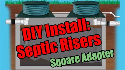 diy concrete riser for septic distribution box|square riser for septic tank.